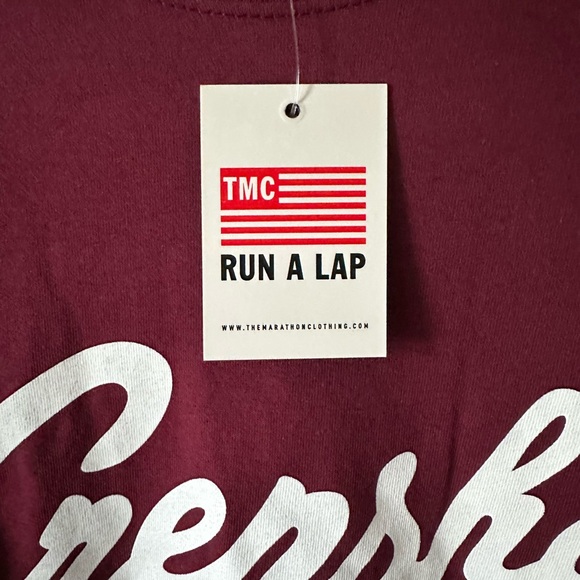 The Marathon Clothing Burgundy  Short Sleeve Tee - Picture 4 of 7